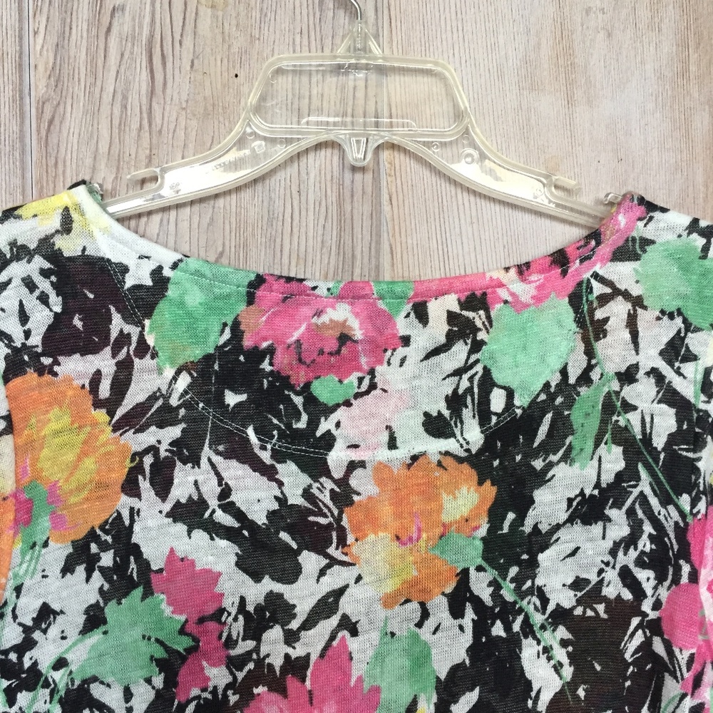 Lauren Paisley Print Linen Top PL - Picture 5 of 7